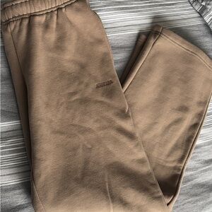 Aritzia Mega Fit Sweatfleece in Beige